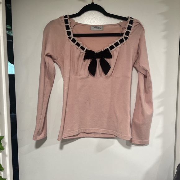 pink coquette top - Picture 2 of 2